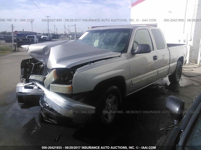 1GCEK19B96Z160327 - 2006 CHEVROLET SILVERADO K1500 SILVER photo 2