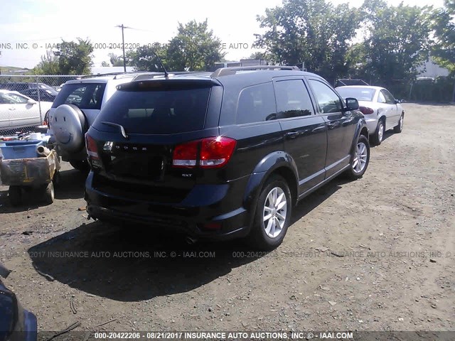 3C4PDDBG4DT603045 - 2013 DODGE JOURNEY SXT BLACK photo 4