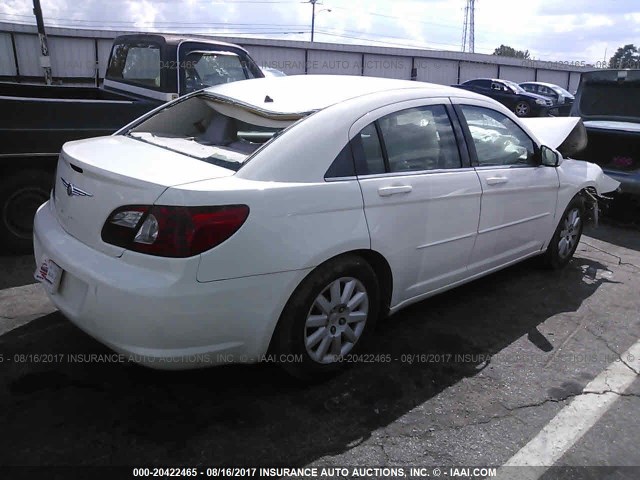 1C3LC46K87N552979 - 2007 CHRYSLER SEBRING WHITE photo 4