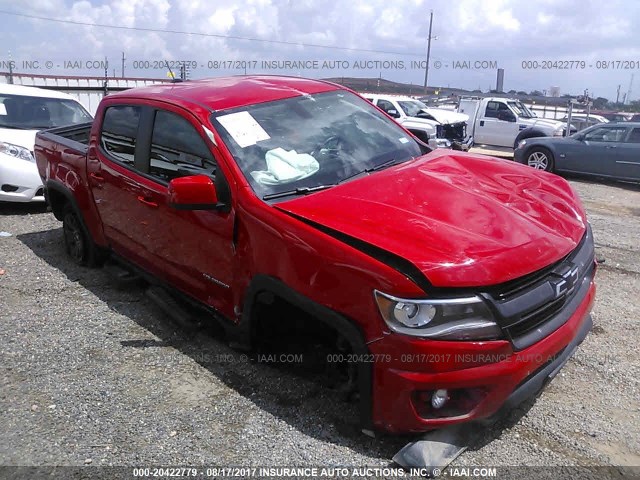 1GCGSDE33G1281816 - 2016 CHEVROLET COLORADO Z71 RED photo 1