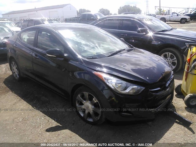 5NPDH4AE7CH150674 - 2012 HYUNDAI ELANTRA GLS/LIMITED BLACK photo 1