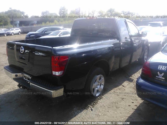 1N6AA06A47N223279 - 2007 NISSAN TITAN XE/SE/LE BLACK photo 4