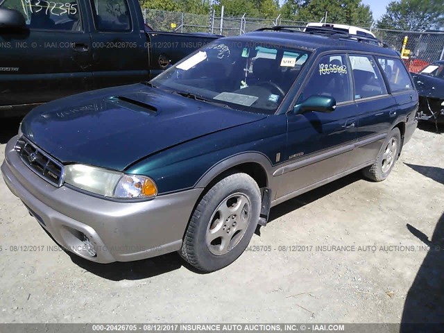 4S3BG6853X7621578 - 1999 SUBARU LEGACY OUTBACK/SSV/LIMITED/30TH GREEN photo 2