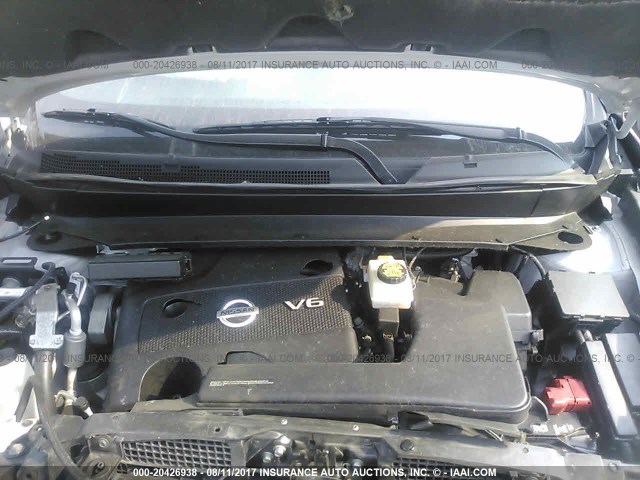 5N1AR2MM2GC631839 - 2016 NISSAN PATHFINDER S/SV/SL/PLATINUM 银色 照片 10