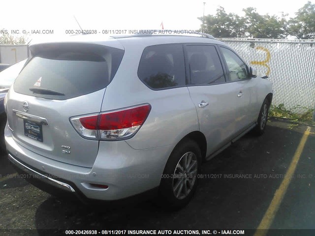 5N1AR2MM2GC631839 - 2016 NISSAN PATHFINDER S/SV/SL/PLATINUM 银色 照片 4