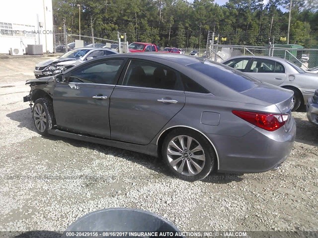 5NPEC4AB7BH193807 - 2011 HYUNDAI SONATA SE/LIMITED GRAY photo 3