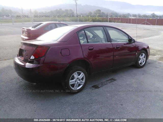 1G8AJ55F06Z171681 - 2006 SATURN ION LEVEL 2 BURGUNDY photo 4