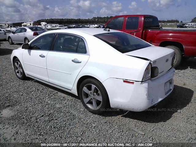 1G1ZC5EU0CF269908 - 2012 CHEVROLET MALIBU 1LT 白色 照片 3