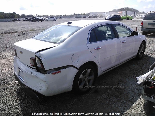 1G1ZC5EU0CF269908 - 2012 CHEVROLET MALIBU 1LT 白色 照片 4