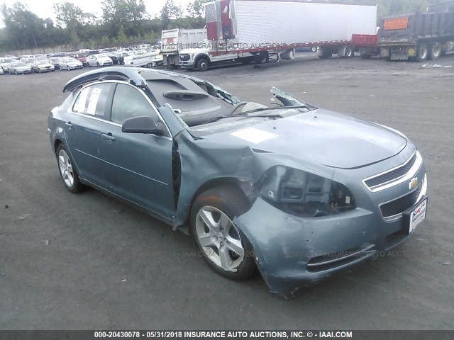 1G1ZG57B89F123412 - 2009 CHEVROLET MALIBU LS ლურჯი ფოტო 1