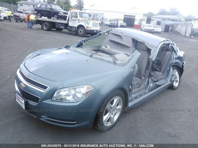 1G1ZG57B89F123412 - 2009 CHEVROLET MALIBU LS ლურჯი ფოტო 2