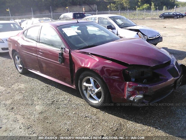 2G2WR544341333561 - 2004 PONTIAC GRAND PRIX GTP MAROON photo 1