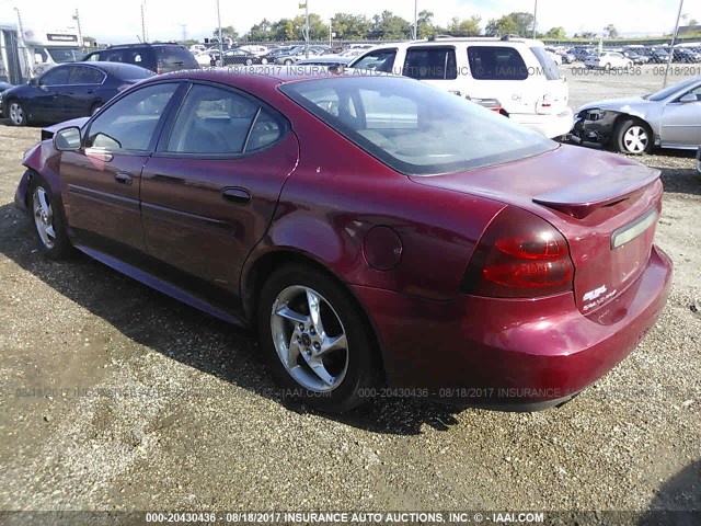 2G2WR544341333561 - 2004 PONTIAC GRAND PRIX GTP MAROON photo 3