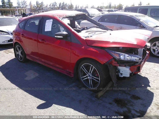 1FADP3L96GL212828 - 2016 FORD FOCUS ST RED photo 1
