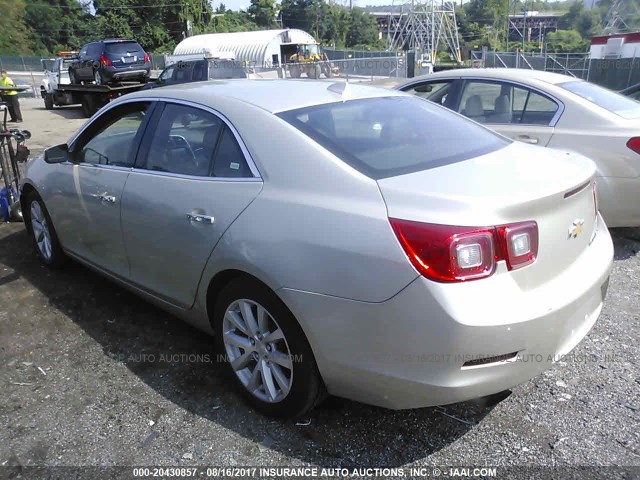 1G11H5SL2EF287310 - 2014 CHEVROLET MALIBU LTZ 棕色 照片 3
