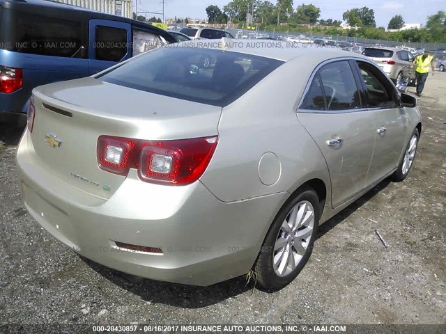 1G11H5SL2EF287310 - 2014 CHEVROLET MALIBU LTZ 棕色 照片 4