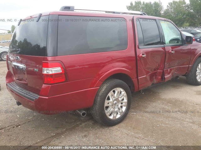 1FMJK2A58DEF66688 - 2013 FORD EXPEDITION EL LIMITED RED photo 4