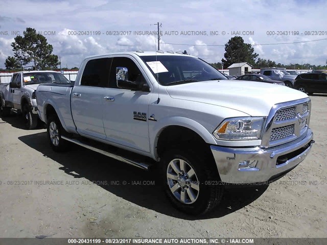 3C6UR5FL0FG603676 - 2015 RAM 2500 LARAMIE WHITE photo 1