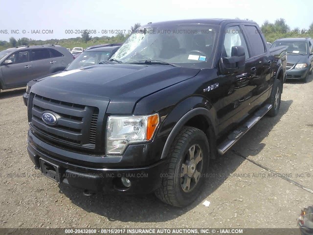 1FTFW1EV9AFC69597 - 2010 FORD F150 SUPERCREW BLACK photo 2