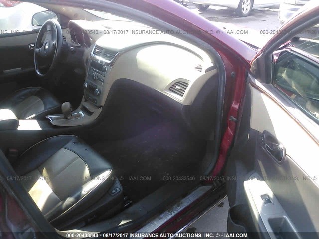1G1ZG5E79CF373408 - 2012 CHEVROLET MALIBU LTZ RED photo 5