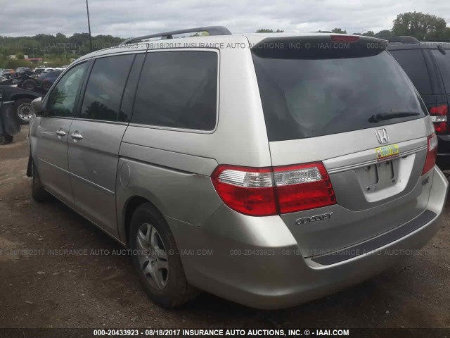 5FNRL38737B402298 - 2007 HONDA ODYSSEY EXL ვერცხლისფერი ფოტო 3