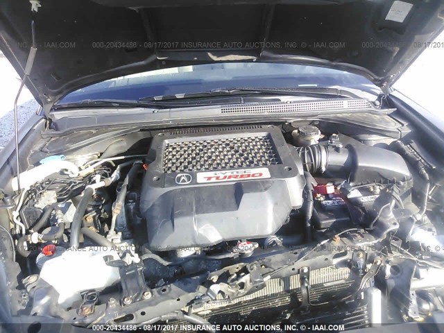 5J8TB1H22AA005605 - 2010 ACURA RDX GRAY photo 10