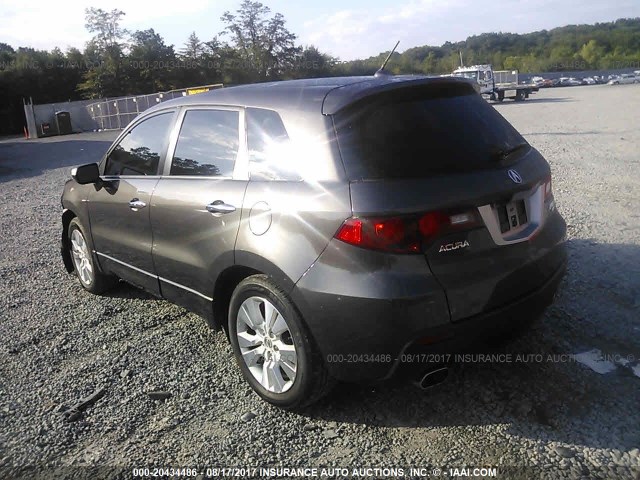 5J8TB1H22AA005605 - 2010 ACURA RDX GRAY photo 3