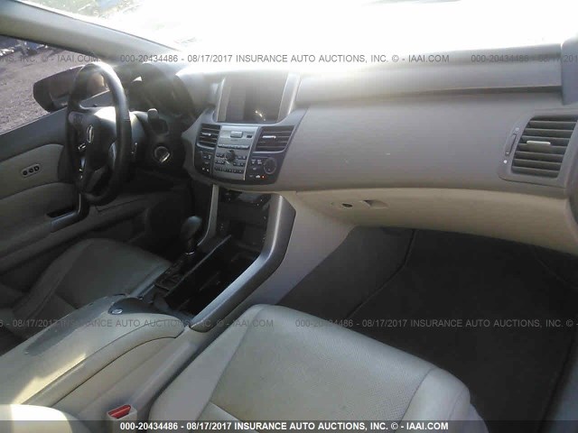 5J8TB1H22AA005605 - 2010 ACURA RDX GRAY photo 5