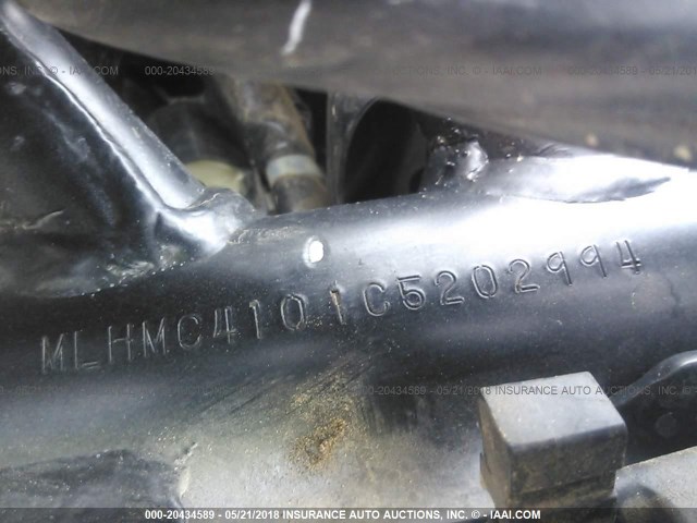 MLHMC4101C5202994 - 2012 HONDA CBR250 R BLACK photo 10