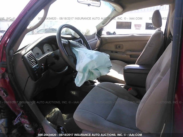 5TEHN72N34Z459616 - 2004 TOYOTA TACOMA DOUBLE CAB წითელი ფოტო 5