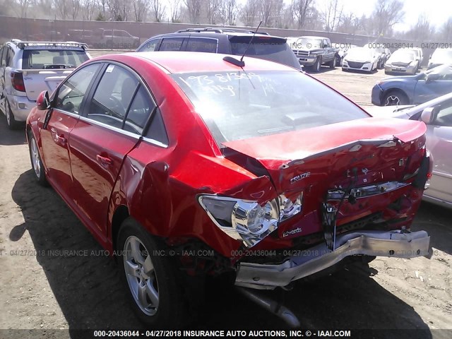 1G1PC5SB0F7274177 - 2015 CHEVROLET CRUZE LT RED photo 3