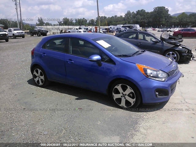 KNADN5A35D6135175 - 2013 KIA RIO EX/SX BLUE photo 1