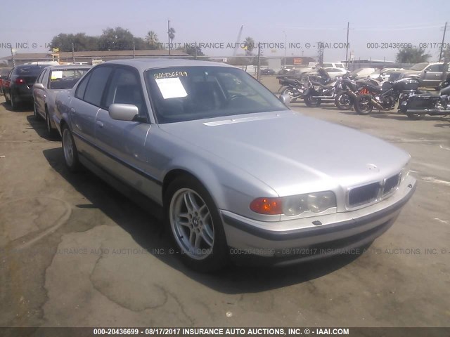 WBAGG8346YDN77219 - 2000 BMW 740 I AUTOMATIC SILVER photo 1