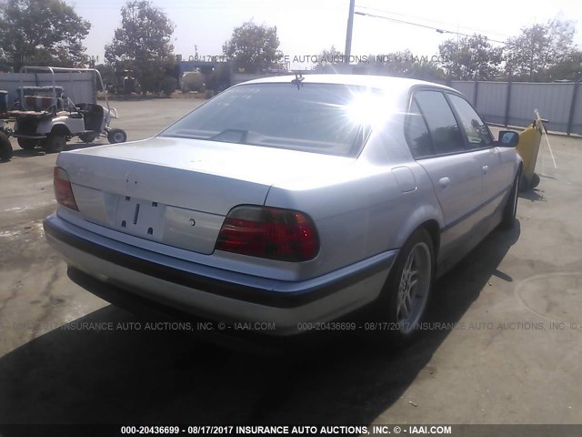 WBAGG8346YDN77219 - 2000 BMW 740 I AUTOMATIC SILVER photo 4