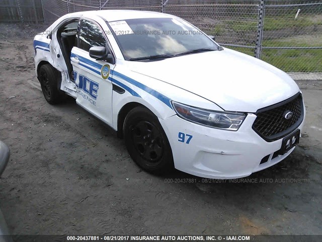 1FAHP2MK3FG192364 - 2015 FORD TAURUS POLICE INTERCEPTOR WHITE photo 1