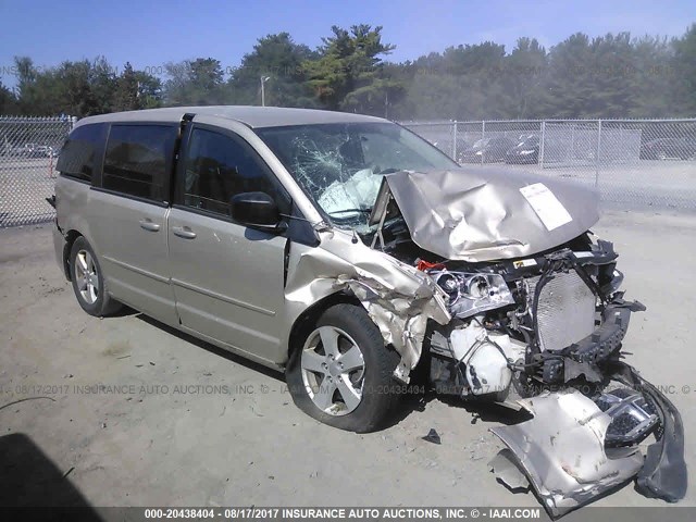 2C4RDGBG6DR663356 - 2013 DODGE GRAND CARAVAN SE GOLD photo 1