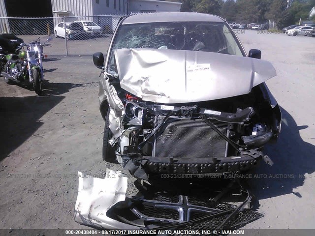 2C4RDGBG6DR663356 - 2013 DODGE GRAND CARAVAN SE GOLD photo 6