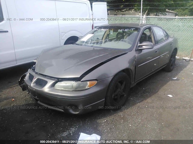 1G2WK52J92F244306 - 2002 PONTIAC GRAND PRIX SE GRAY photo 2