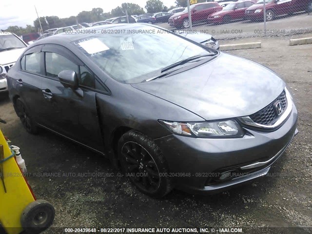 2HGFB2F97FH501057 - 2015 HONDA CIVIC EXL GRAY photo 1