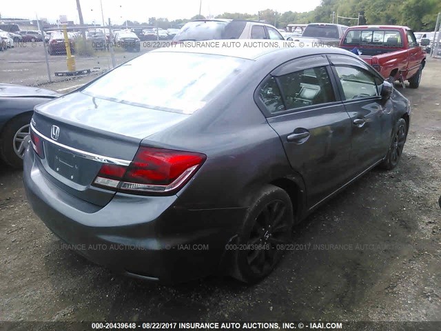 2HGFB2F97FH501057 - 2015 HONDA CIVIC EXL GRAY photo 4