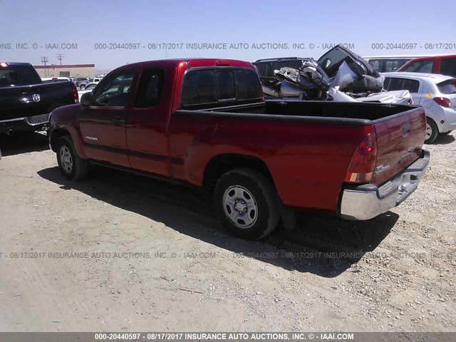 5TETX22N88Z576900 - 2008 TOYOTA TACOMA ACCESS CAB Қызыл фото 3