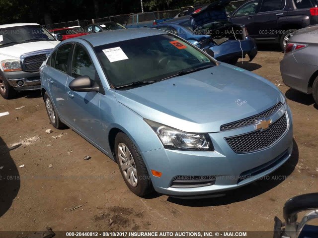 1G1PC5SH9B7101031 - 2011 CHEVROLET CRUZE LS Light Blue photo 1