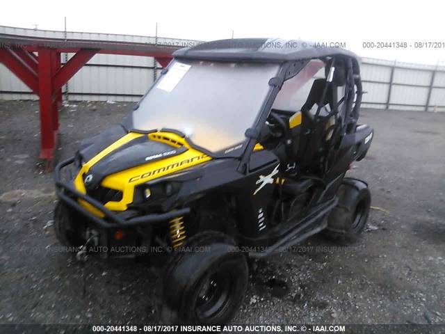 3JBKXLP12DJ000383 - 2013 CAN-AM COMMANDER 1000 X YELLOW photo 2