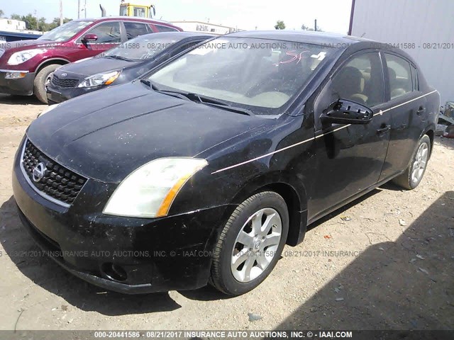 3N1AB61E78L641241 - 2008 NISSAN SENTRA 2.0/2.0S/2.0SL BLACK photo 2