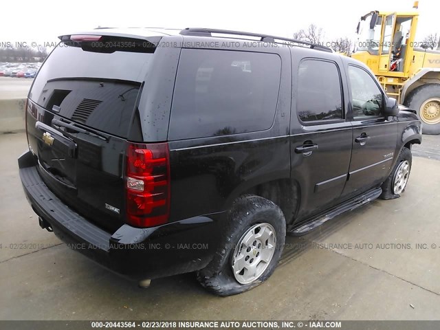 1GNFK13008J130749 - 2008 CHEVROLET TAHOE K1500 BLACK photo 4