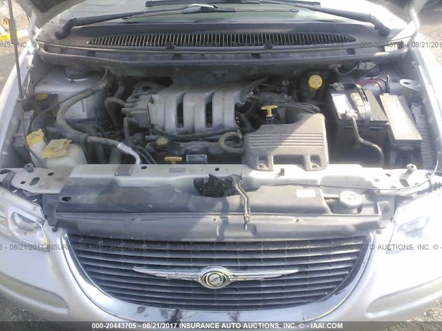 1C4GP54L5YB529195 - 2000 CHRYSLER TOWN & COUNTRY LXI GRAY photo 10