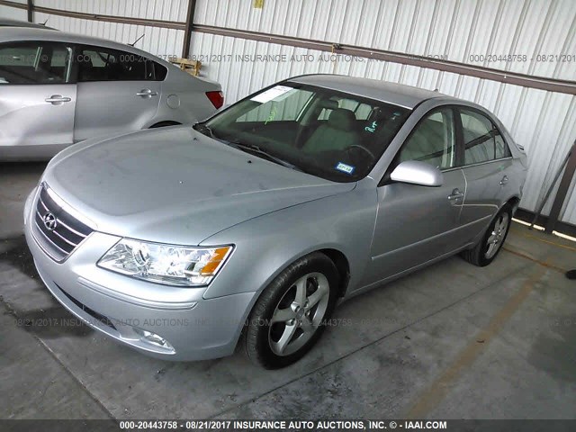 5NPEU46F79H518491 - 2009 HYUNDAI SONATA SE/LIMITED SILVER photo 2