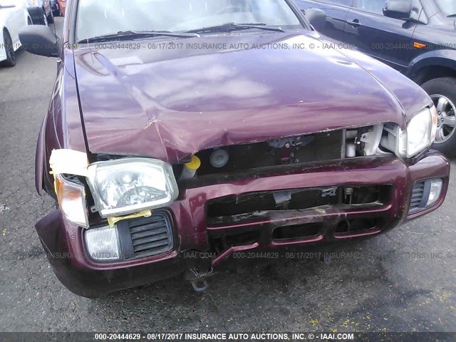 JN8DR09Y52W722598 - 2002 NISSAN PATHFINDER LE/SE MAROON photo 6