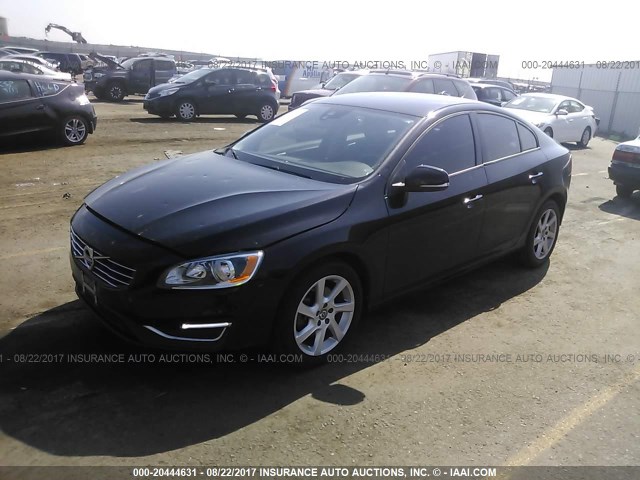 YV140MFJ3F1357985 - 2015 VOLVO S60 BLACK photo 2