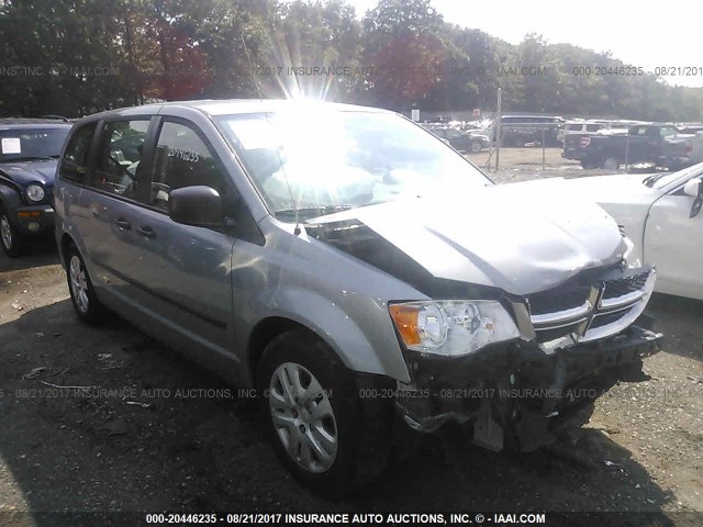 2C4RDGBG3ER340982 - 2014 DODGE GRAND CARAVAN SE GRAY photo 1